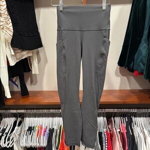Lululemon Align High Rise tights leggings w pockets 25” Graphite Gray Size 4